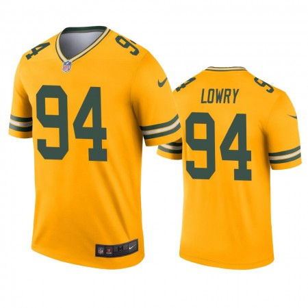 Maillot Green Bay Packers Dean Lowry 94 Gold Inverted Legend - Homme